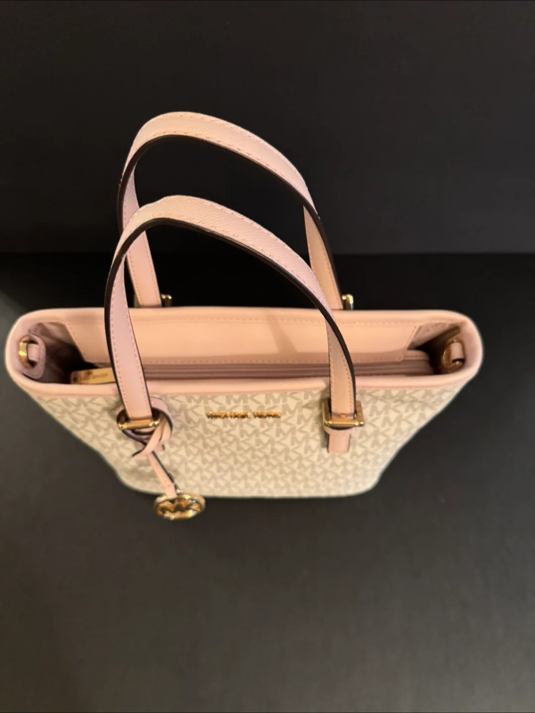 Michael Kors Mini Tote Bag - Pale Pink & Beige image indicator(2)