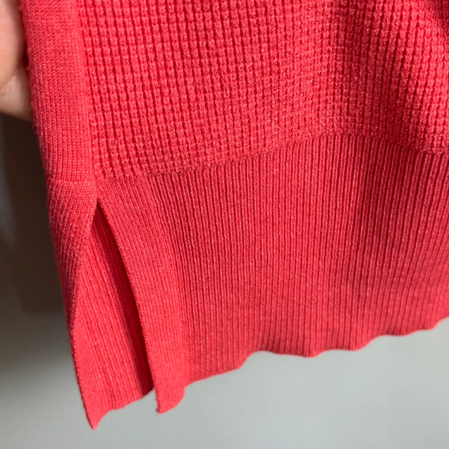Jones New York Coral Waffle Knit Cowl Neck Drop Shoulder Sweater image indicator(4)