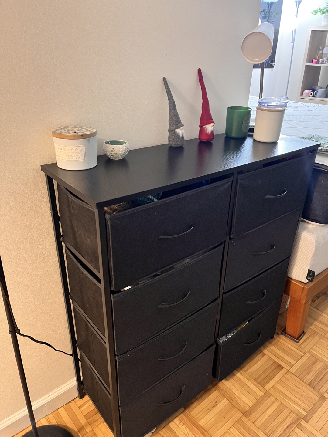 8-Drawer Fabric Dresser - Black - photo 2
