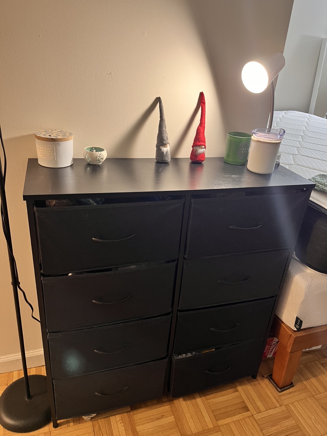 8-Drawer Fabric Dresser - Black - photo 3