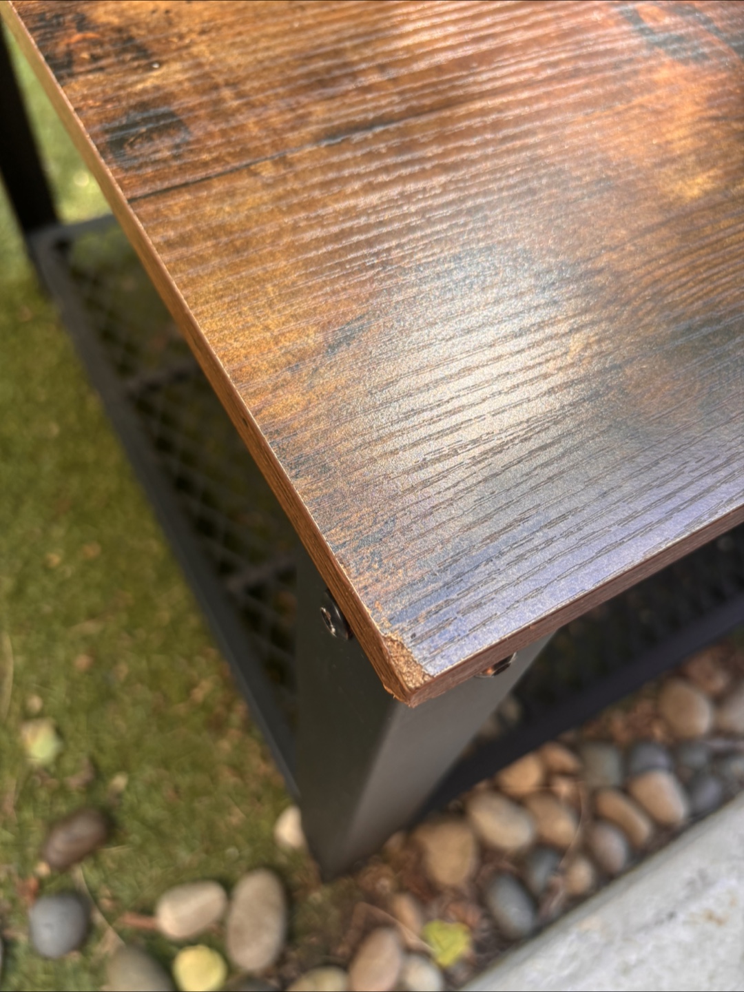 Rustic Industrial Coffee Table with Storage Shelf - photo 3