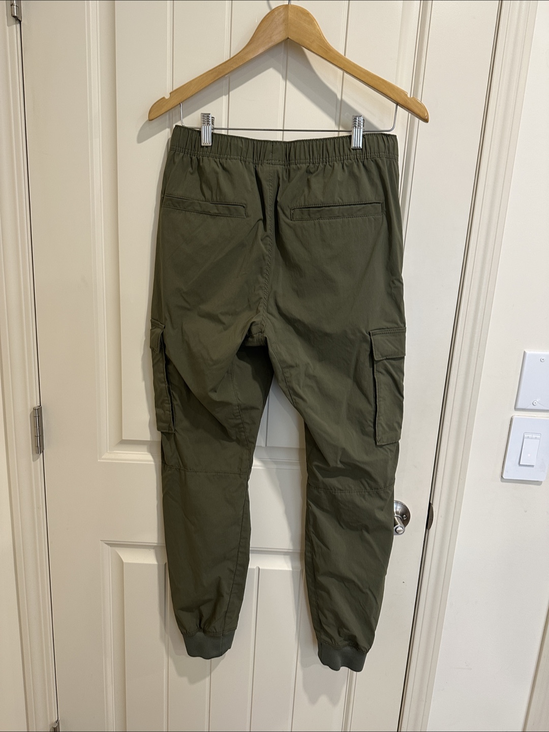 Men’s Olive Green Slim Fit Joggers – Size Small - photo 2