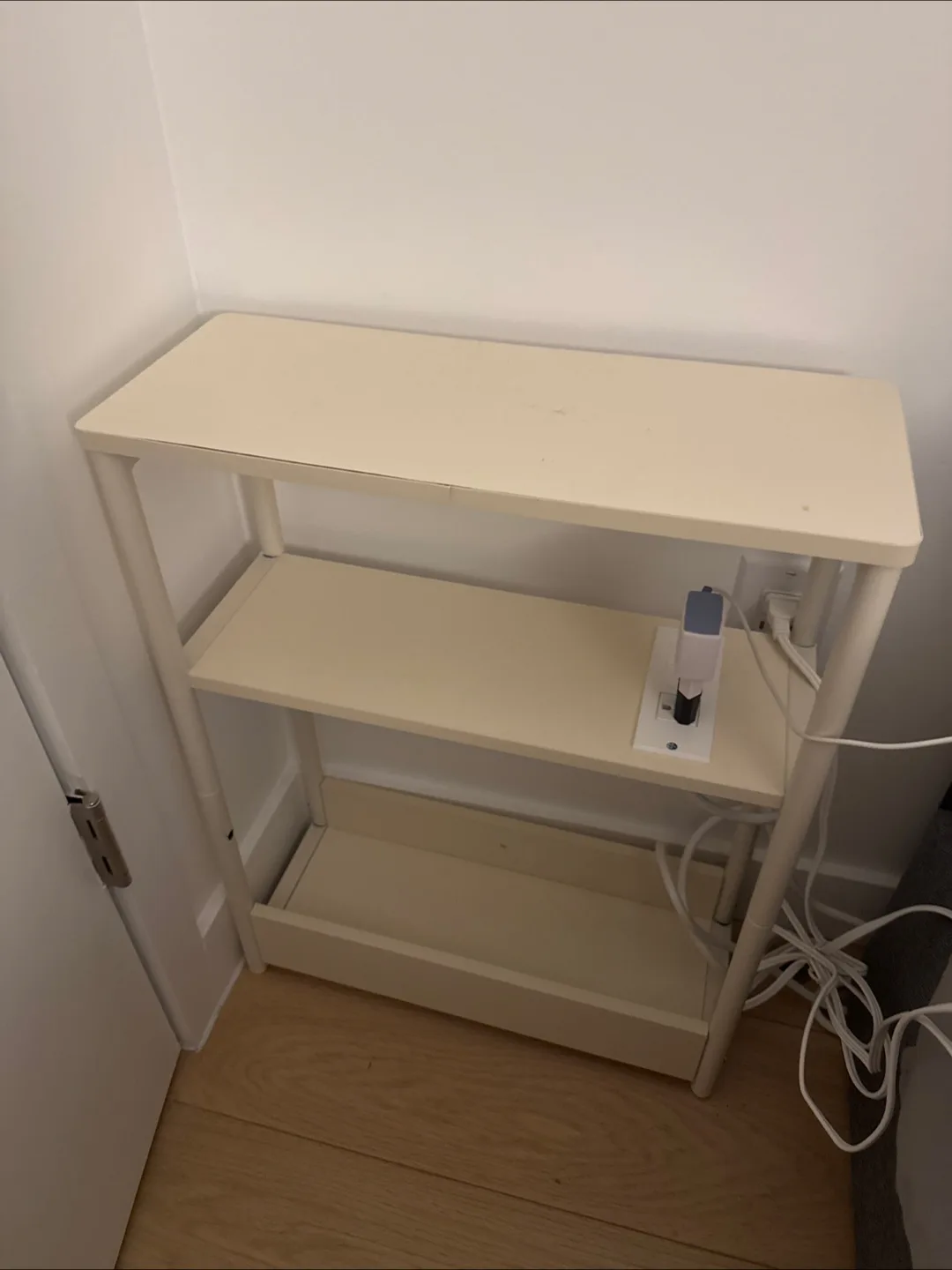3-Tier Shelf with Built-in Outlet