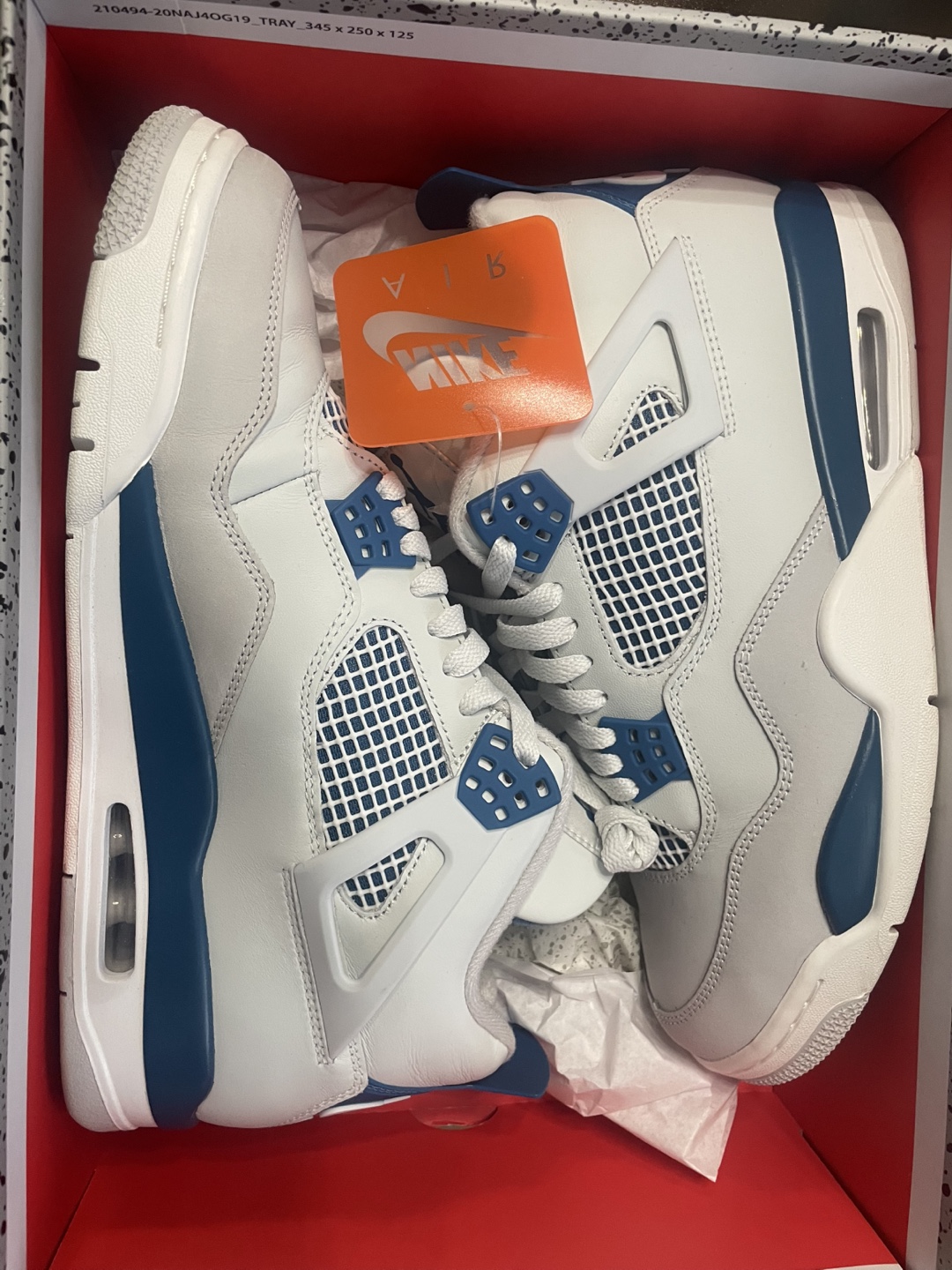 (Used) Air Jordan 4 Retro 'White/University Blue'