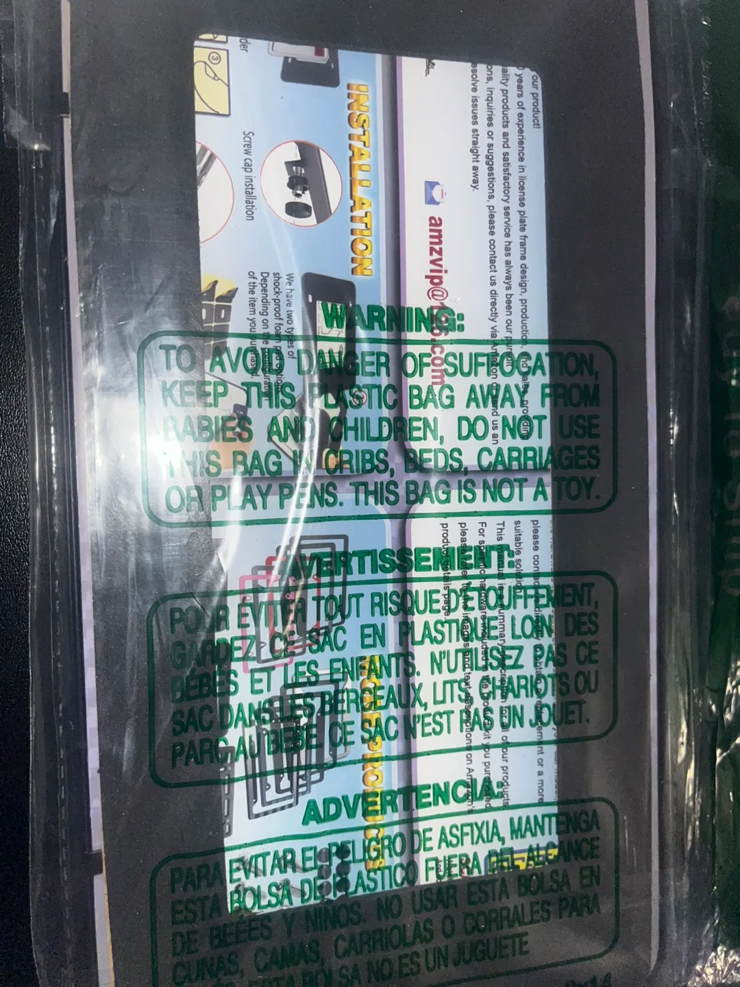 Brand New Black License Plate Frame image indicator(2)