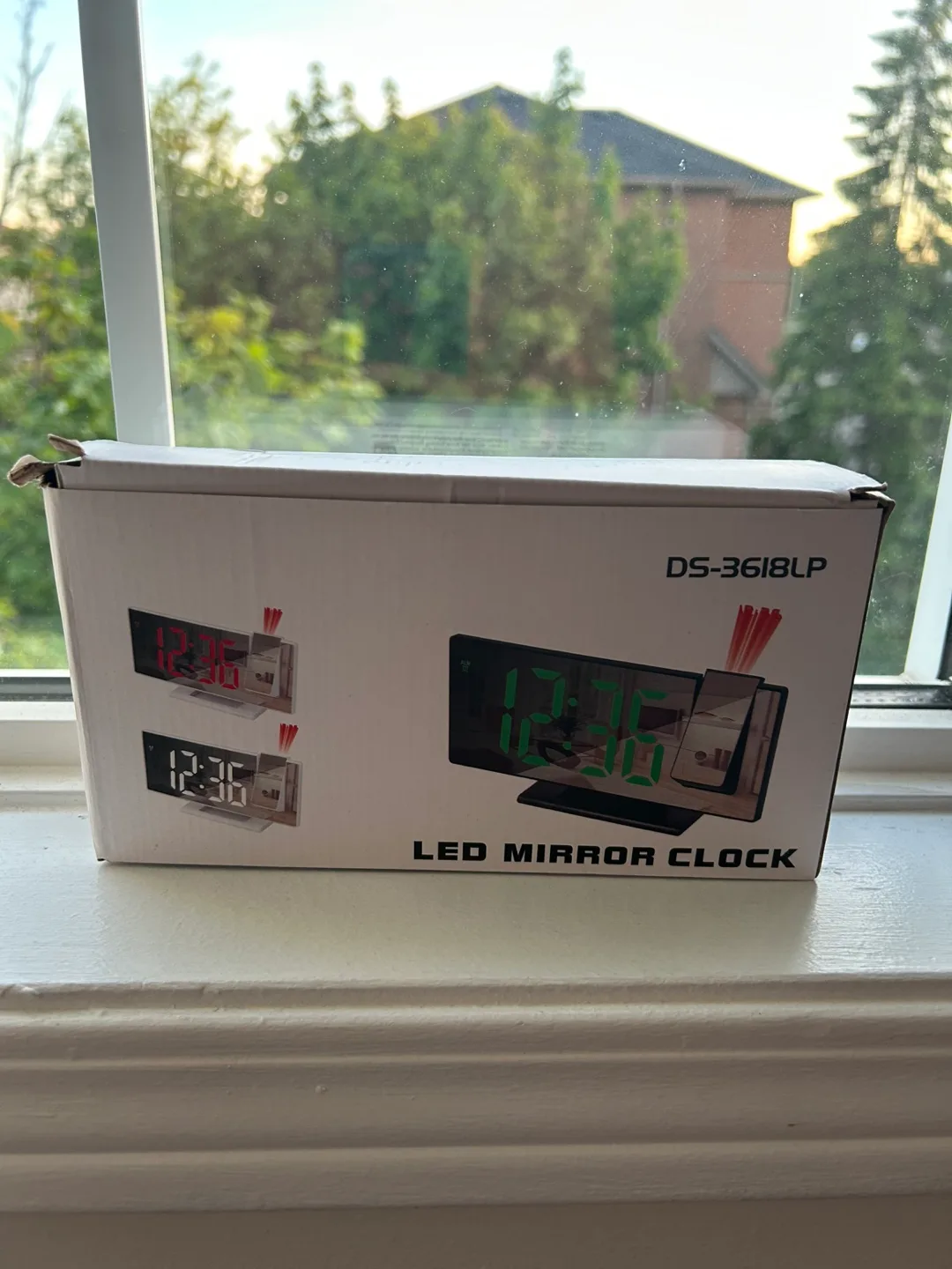 LED Mirror Clock with Projection thumbnail