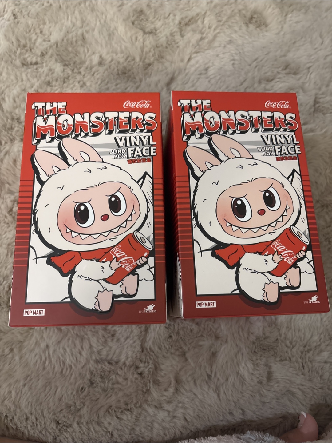Labubu, Coca-Cola Pop Mart The Monsters Vinyl Figure x2 - photo 2