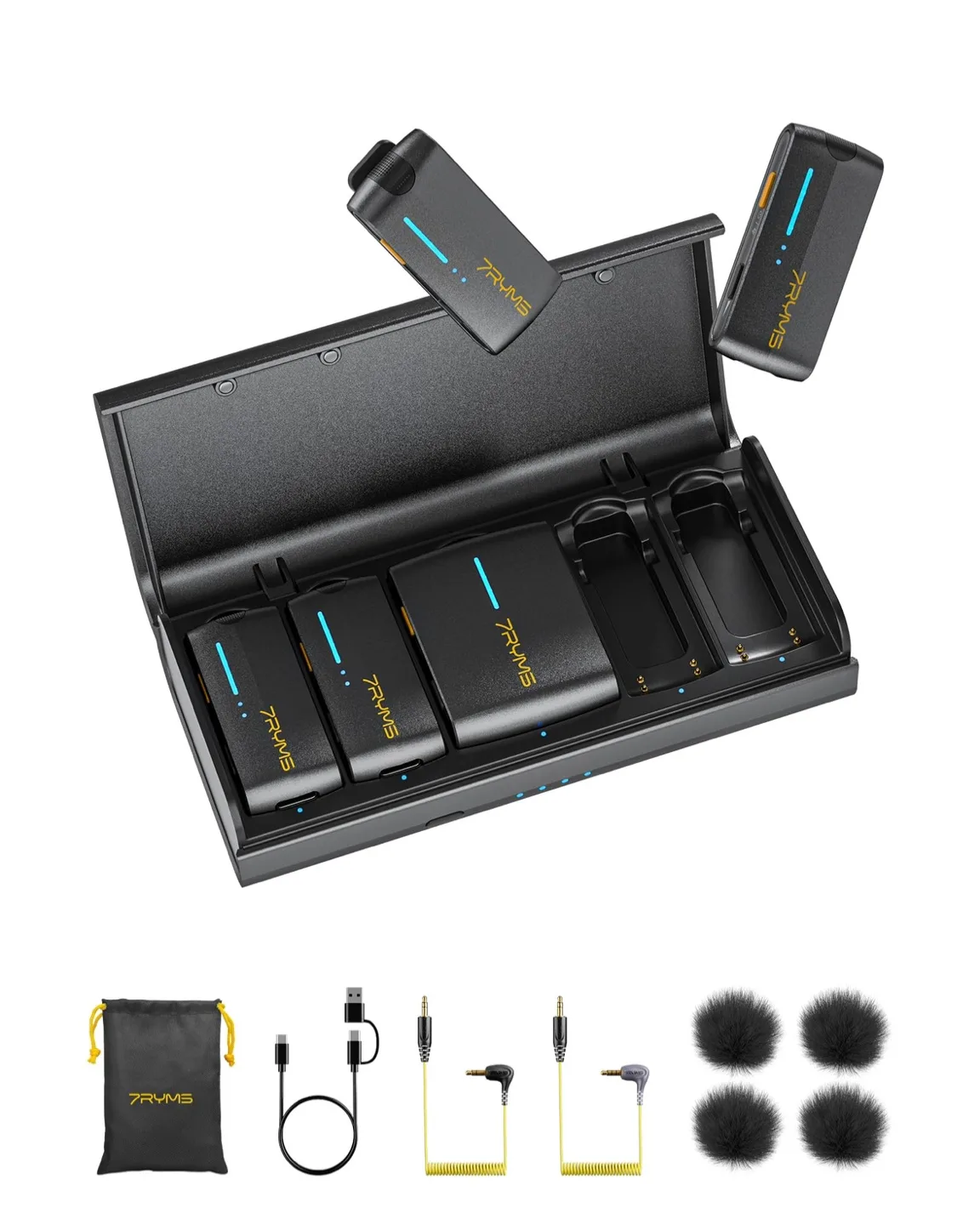 7RYMS iRay DW40 Wireless Lavalier Microphone 4 Transmitter thumbnail