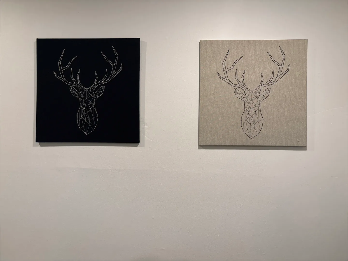 Pair of Geometric Deer Wall Art thumbnail