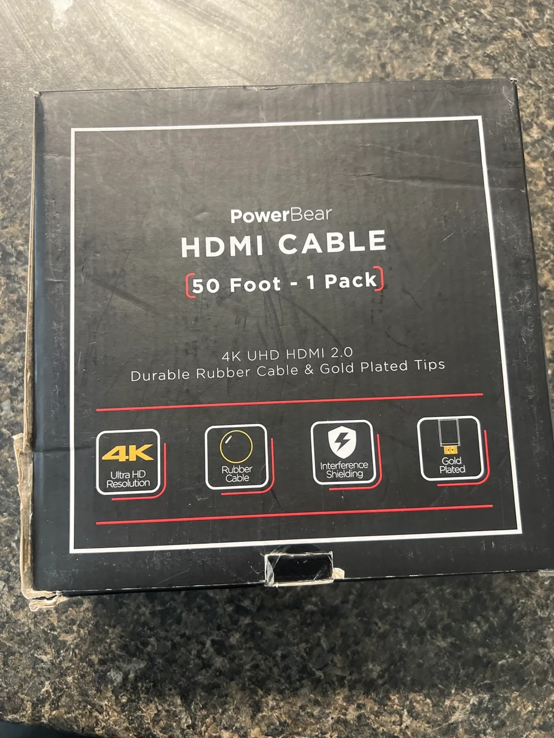 PowerBear 50ft HDMI Cable - 4K UHD thumbnail