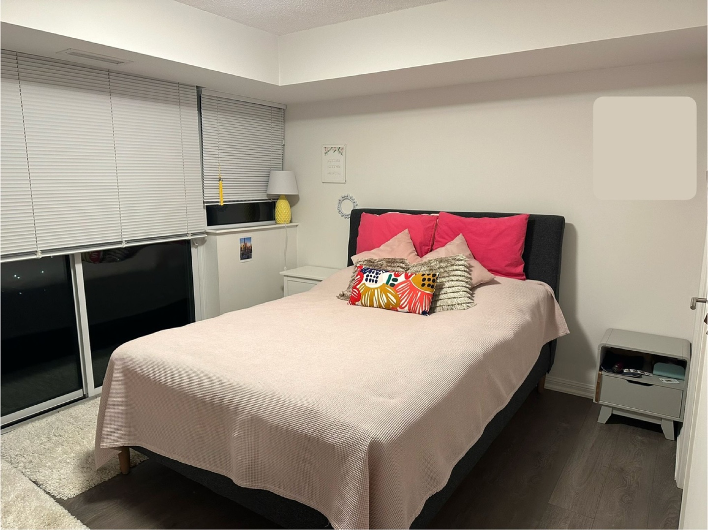 Queen Size Grey Bed Frame - photo 2