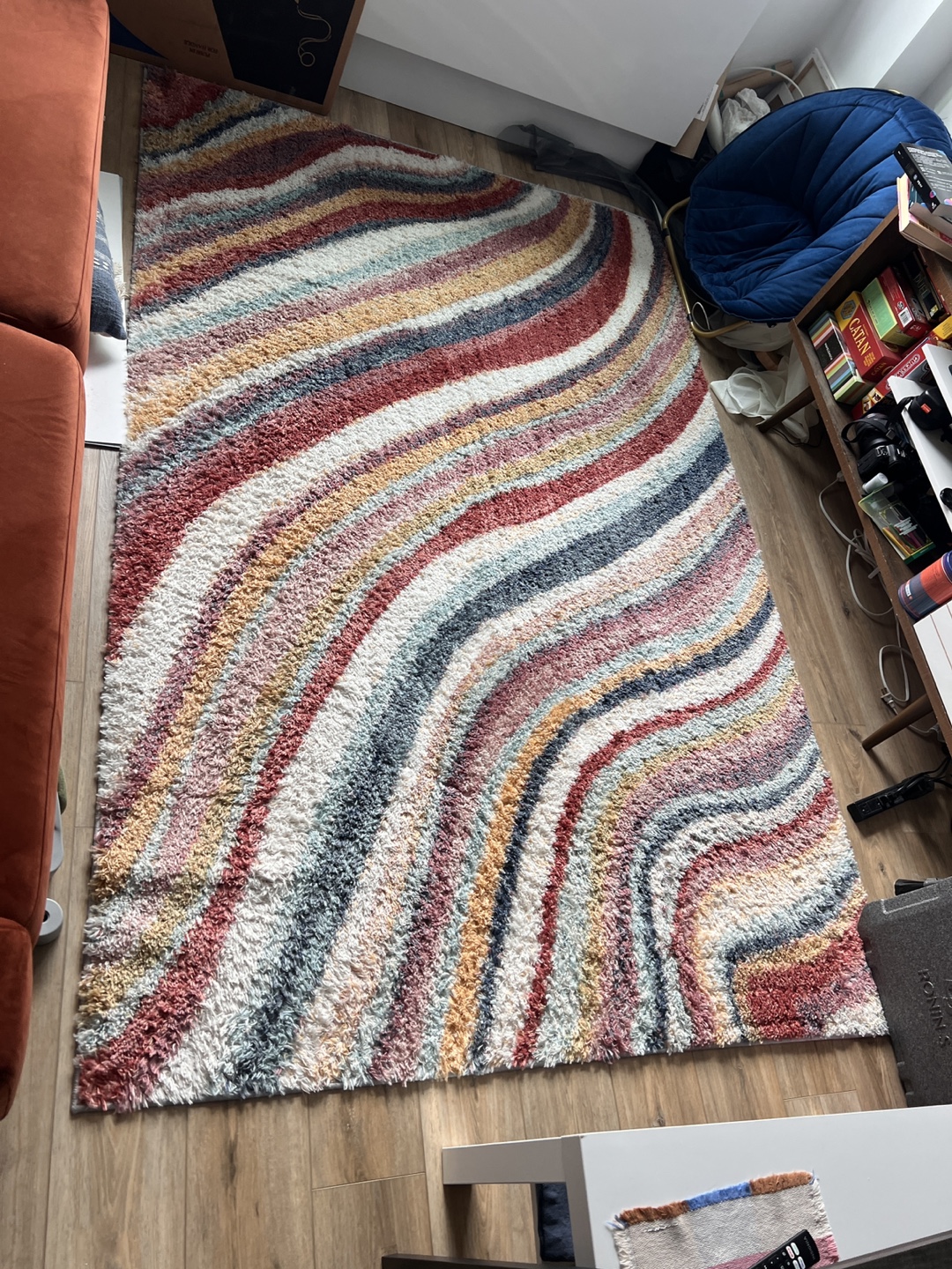 multicolored shag rug carpet - photo 2