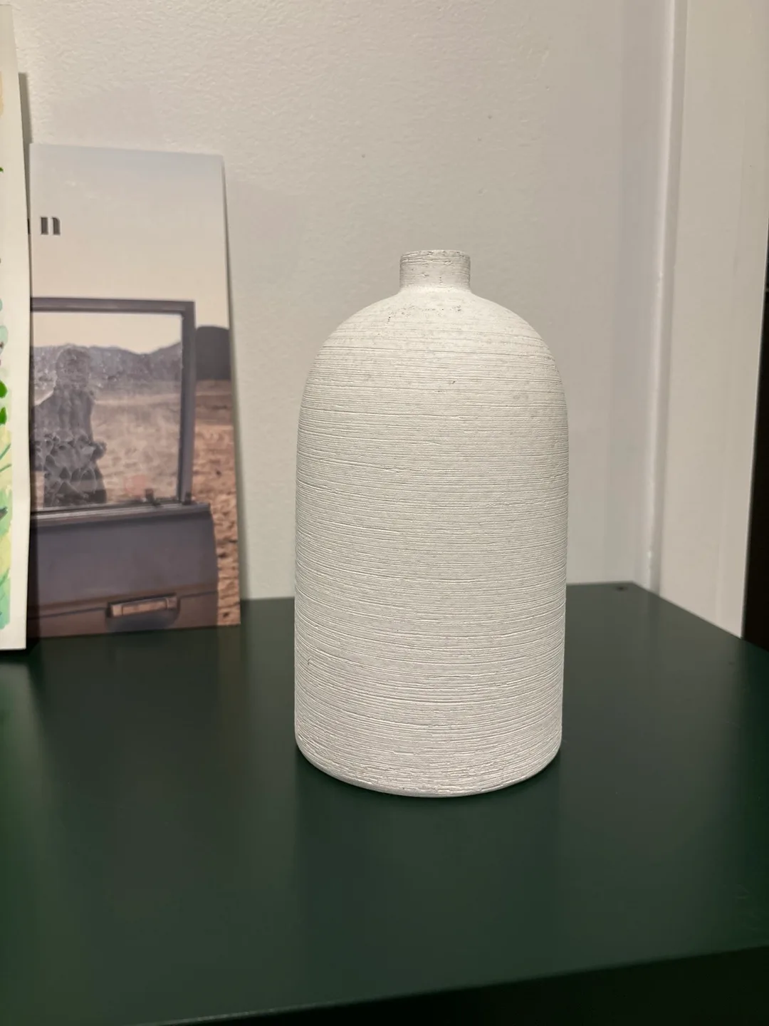Homesense White Textured Vase thumbnail