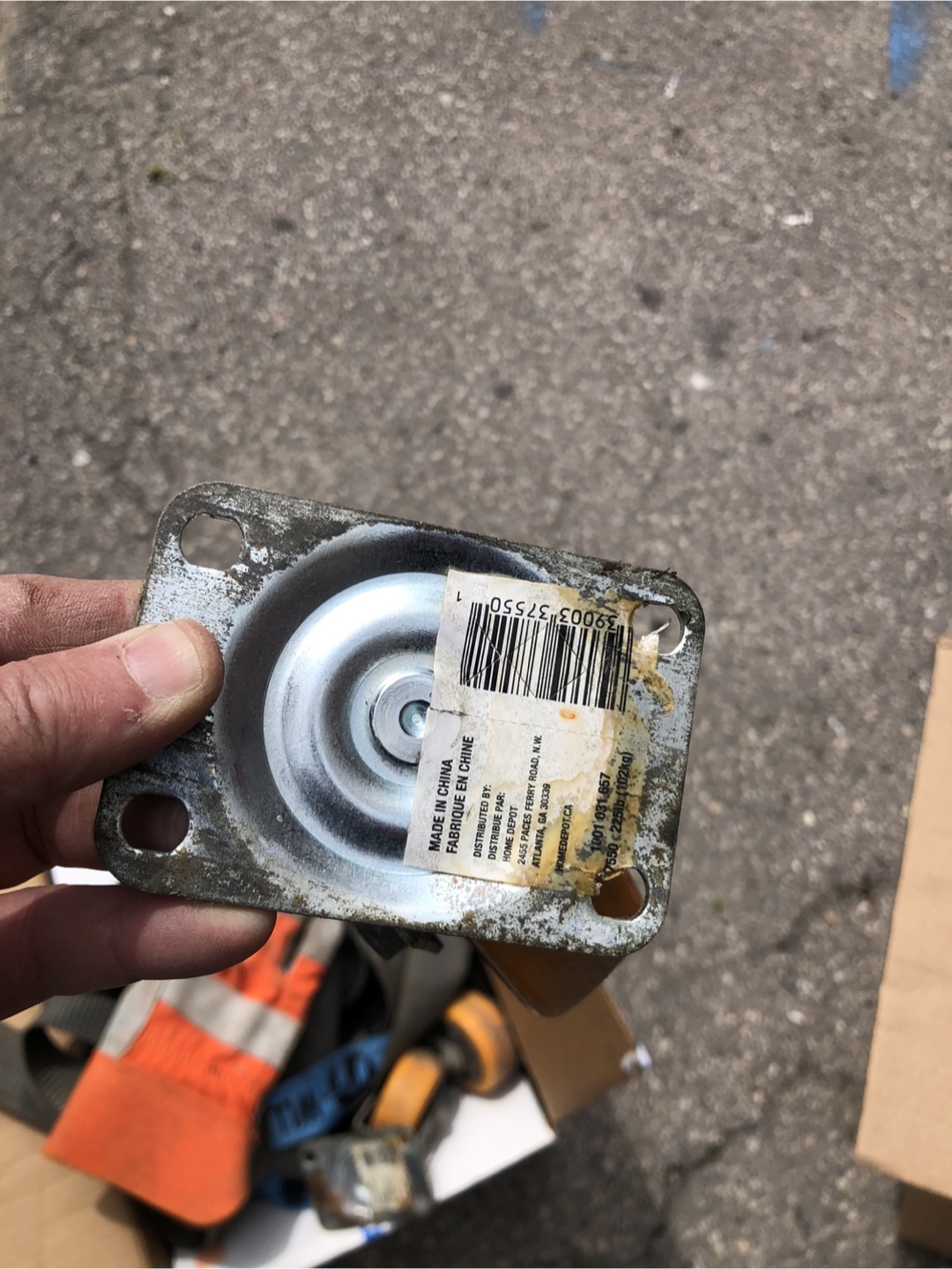 Used Caster Wheel with Plate