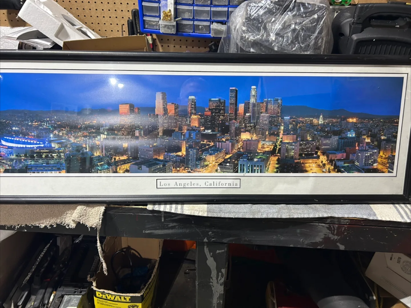 Los Angeles Cityscape Framed Print thumbnail
