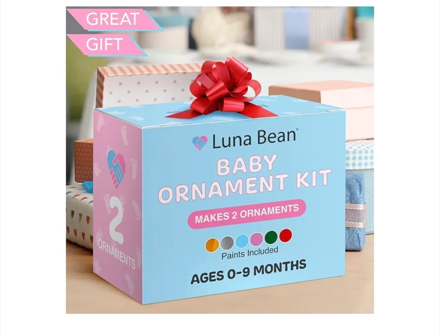 Luna Bean Baby Ornament Kit - Makes 2 Ornaments thumbnail