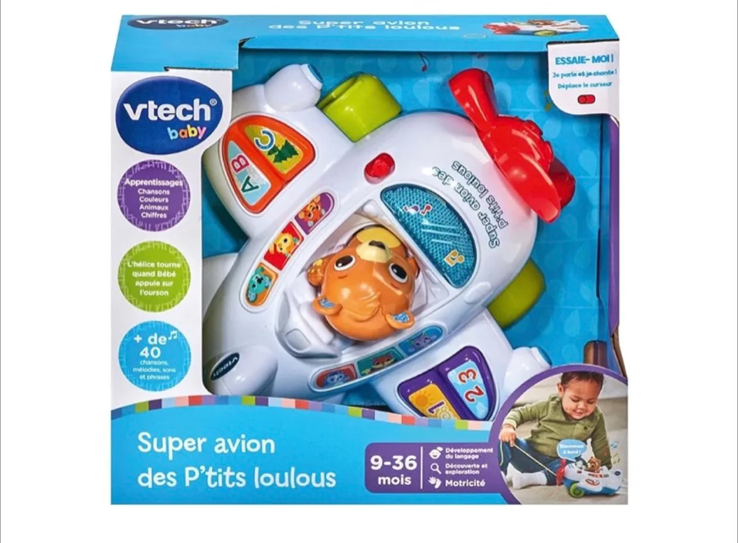 VTech Baby Pull-Along Airplane Toy thumbnail