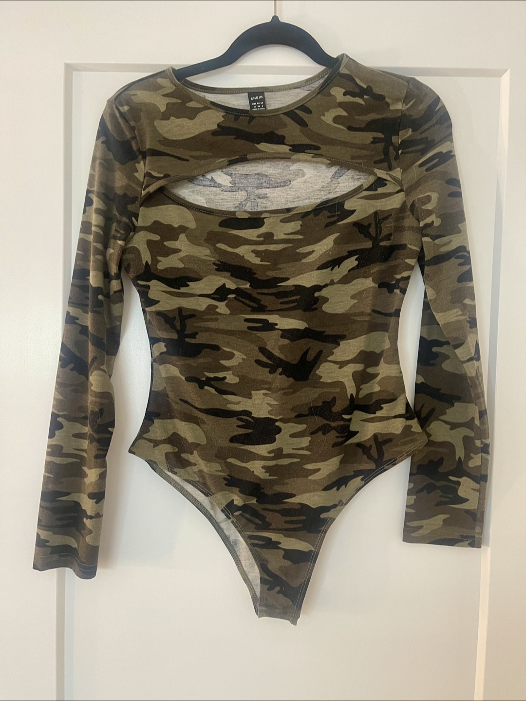 Camo chest cut-out bodysuit - photo 2