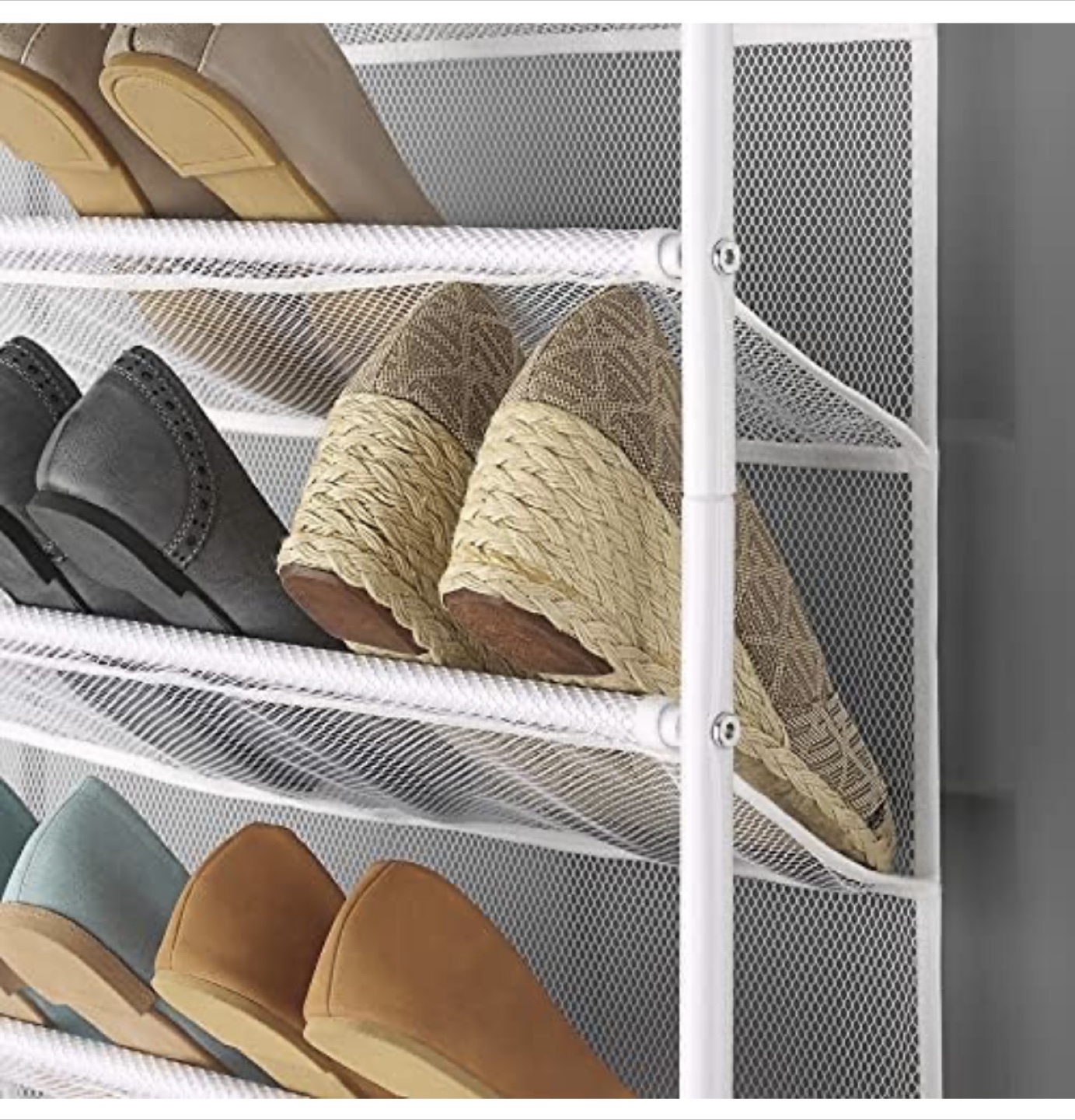 Over-the-Door Shoe Organizer - White - photo 3