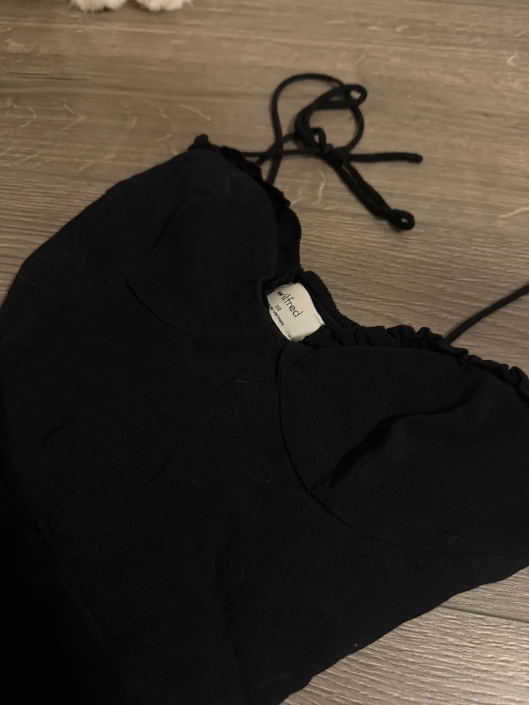 Wilfred black mini dress image indicator(2)