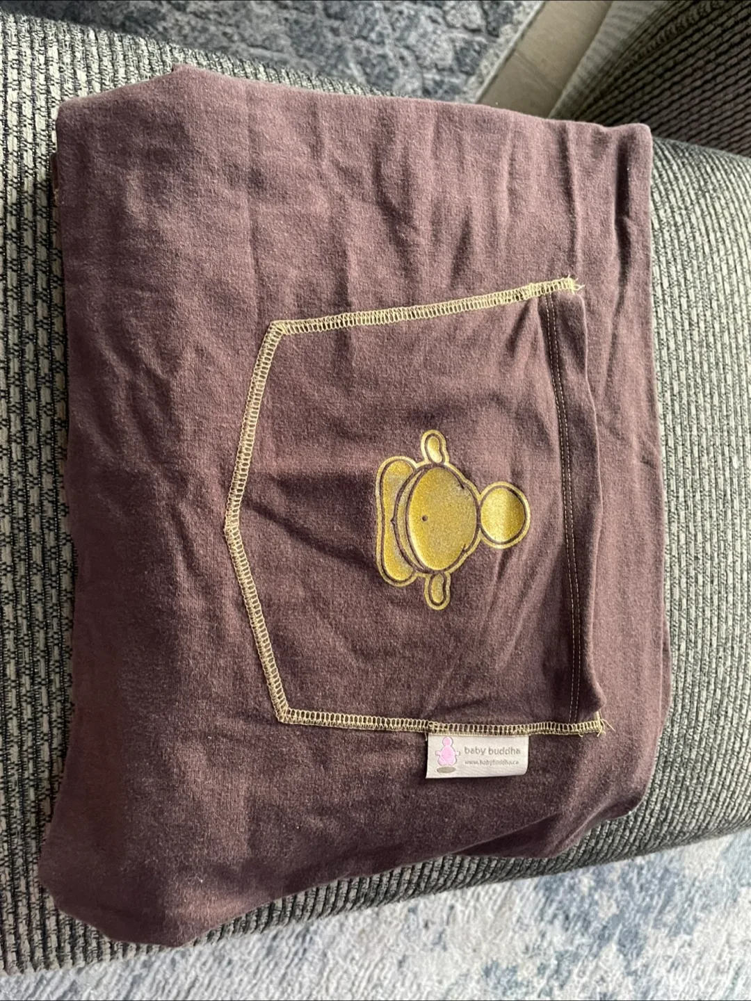 Baby Buddha Brown Organic Cotton Baby Wrap Carrier image indicator(3)