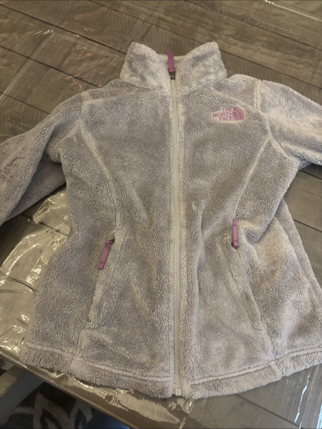 Girls The North Face Gray Fleece