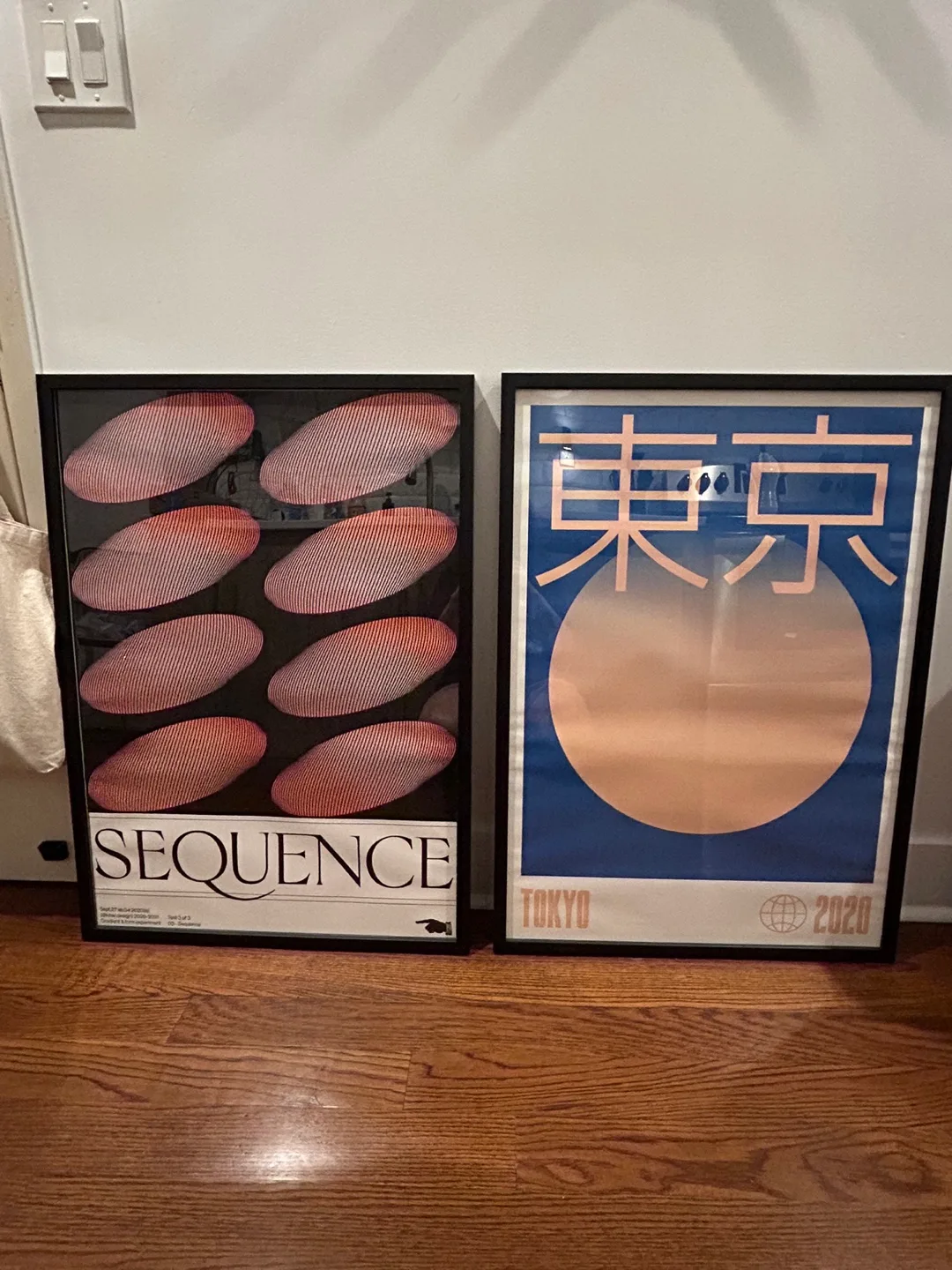 Two DROOL ART Framed Minimalist Posters - Tokyo 2020 & Sequence thumbnail