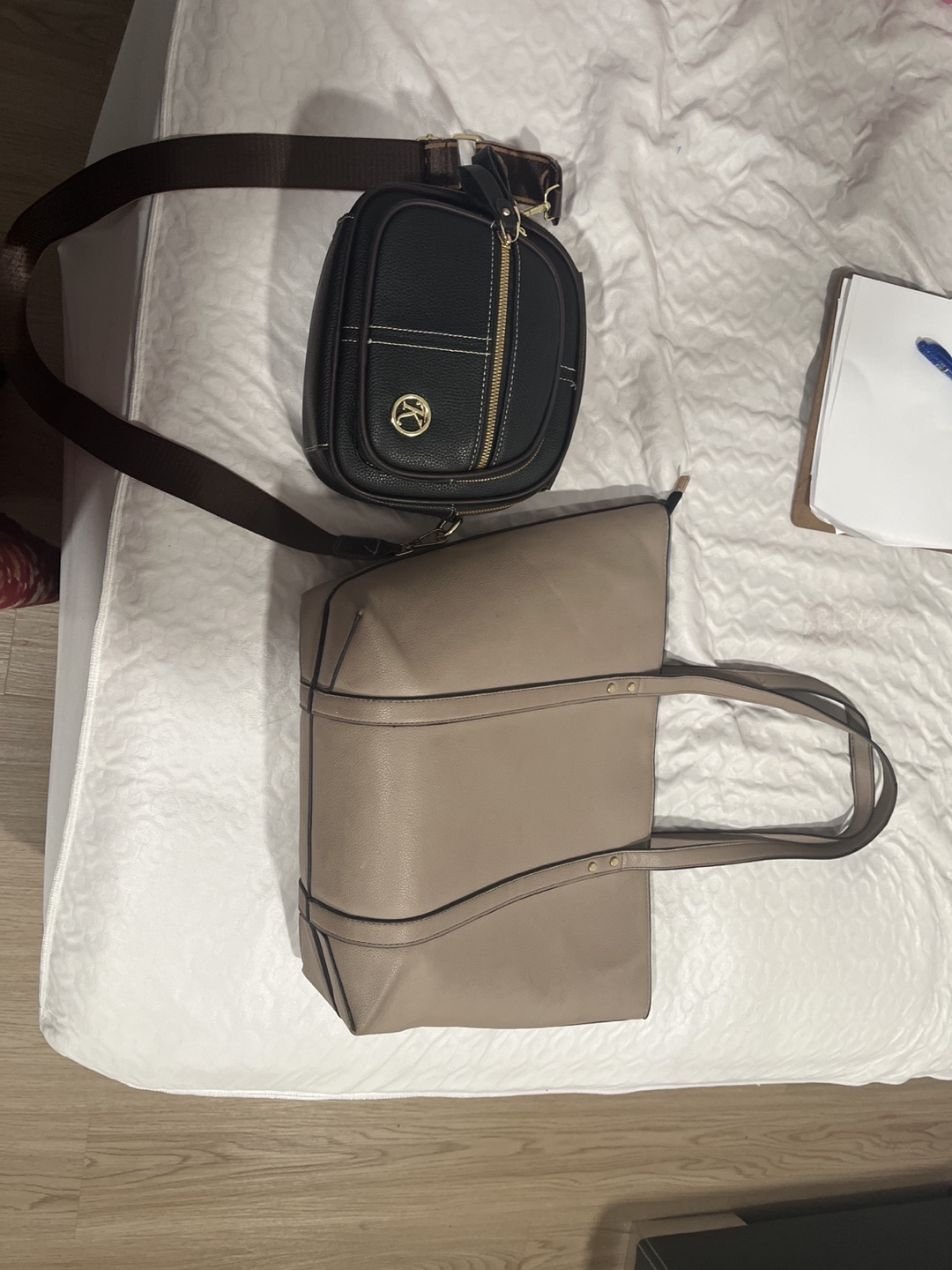 Set of Two Handbags - Tote and Crossbody
