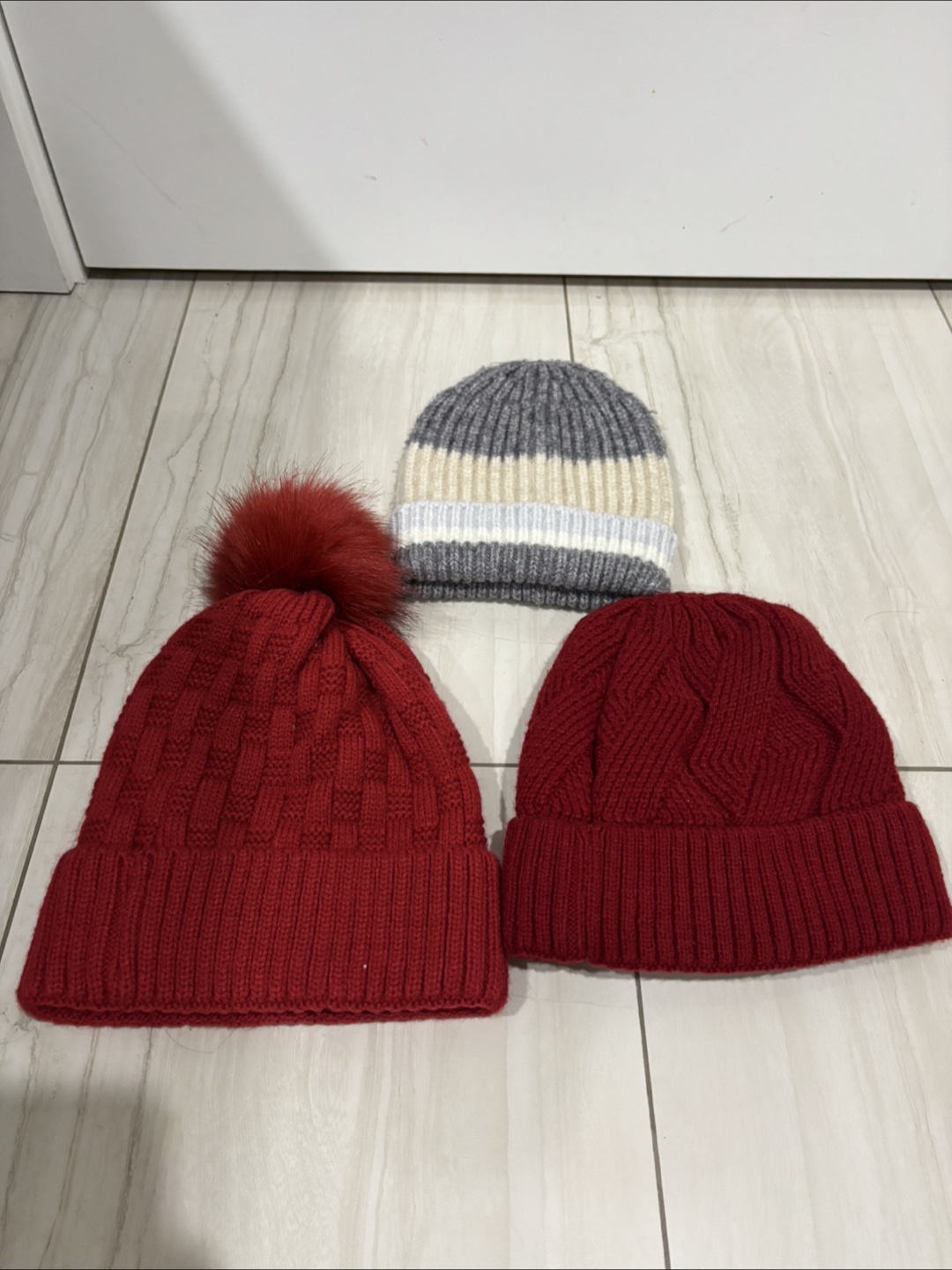 Three Knit Winter hats #freecycle