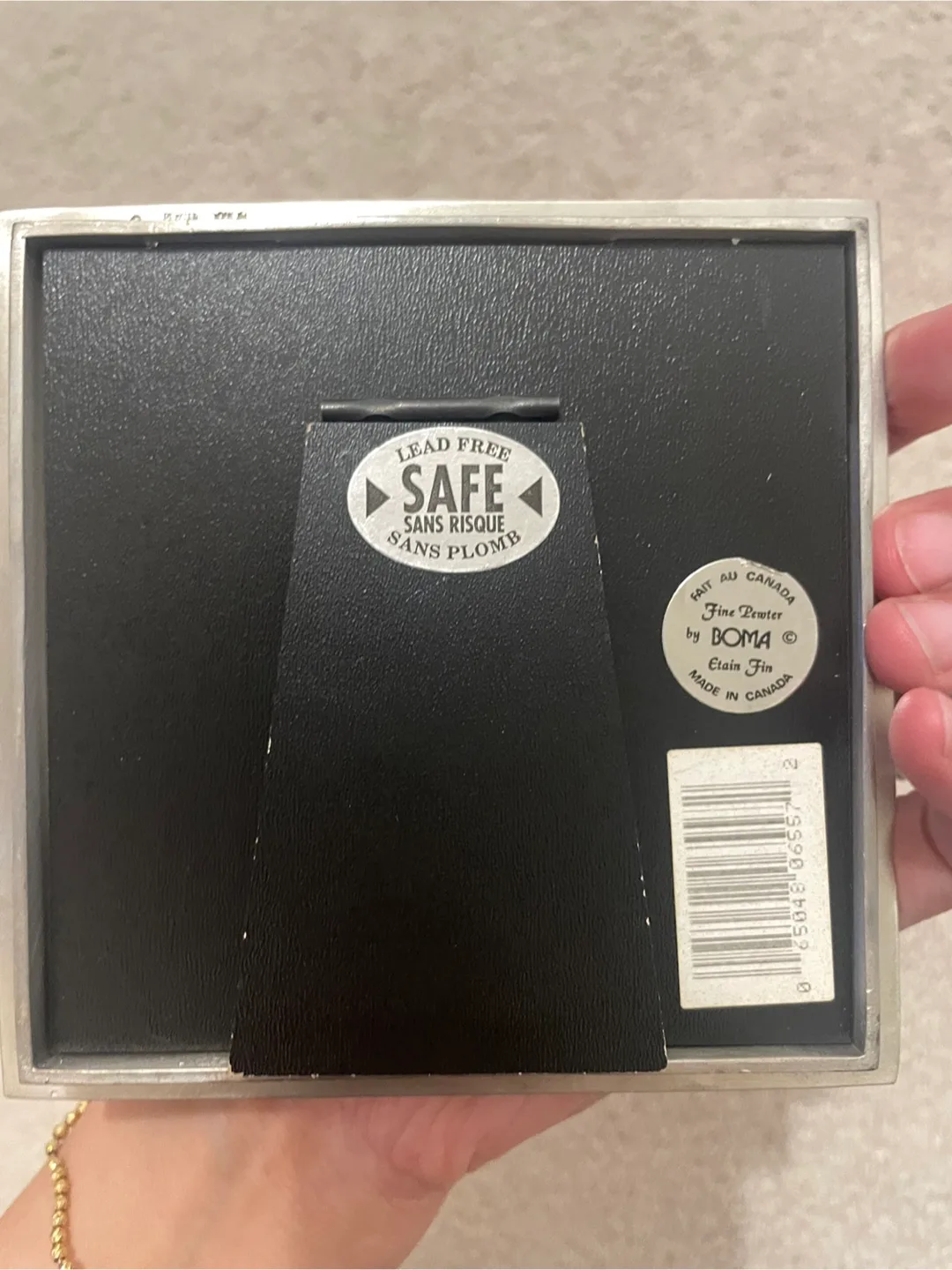 Set of Two Vintage Pewter Photo Frames image indicator(4)