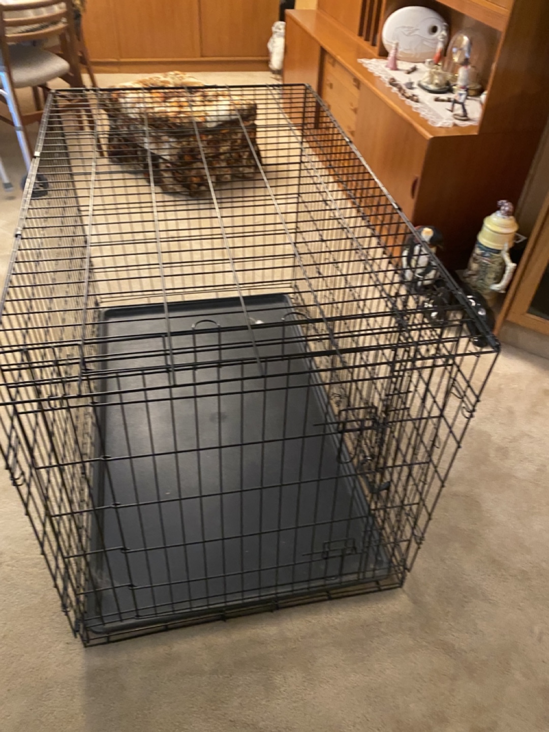 Large Black Dog Crate