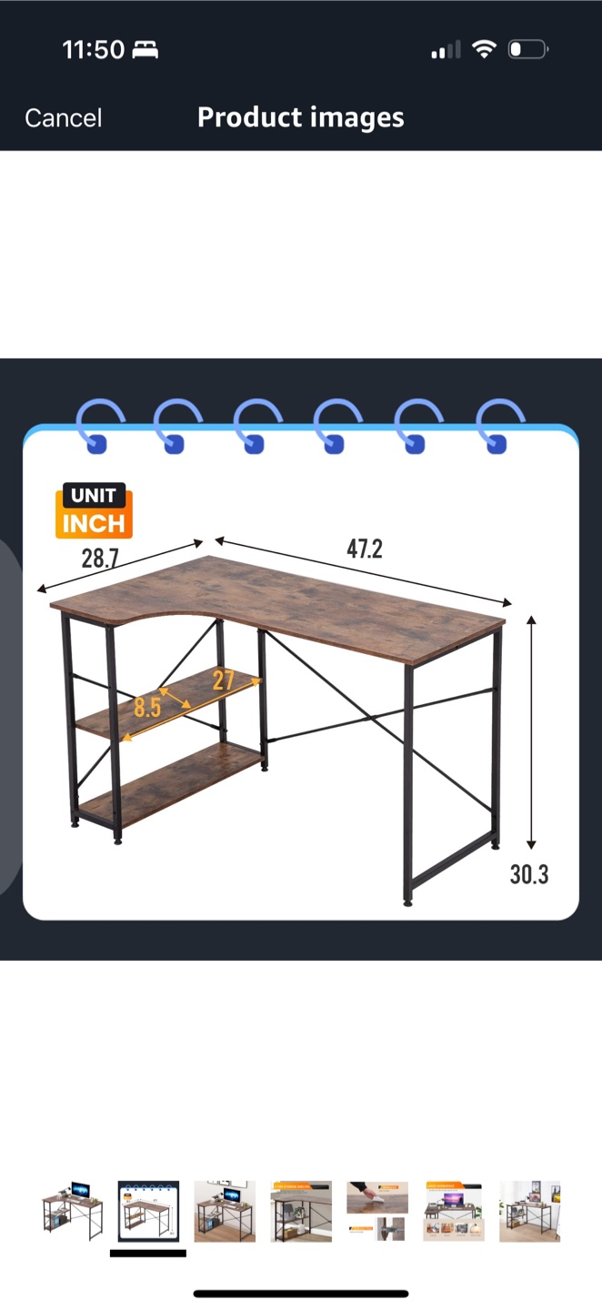 Moving out sale! Computer Desk with 2 shelves - photo 2