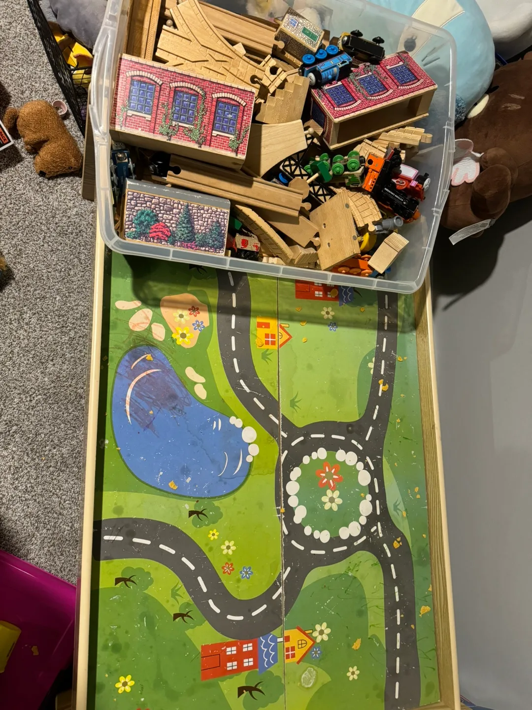 Thomas the Tank Engine Wooden Railway Play Table Set thumbnail