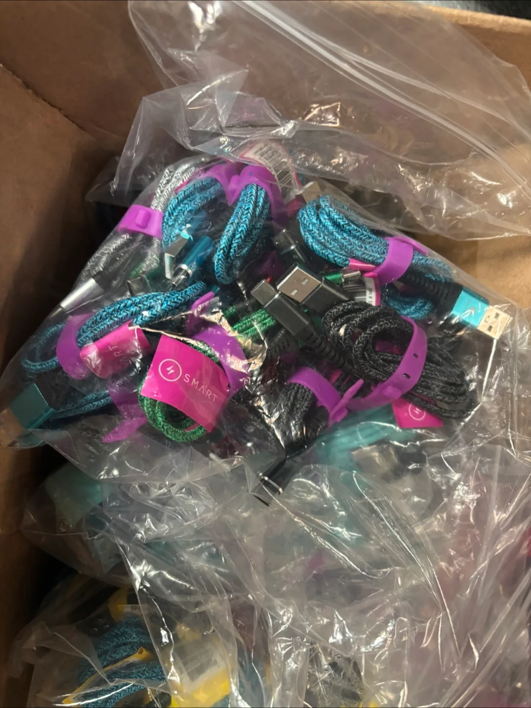 Bulk lot of charging cables thumbnail