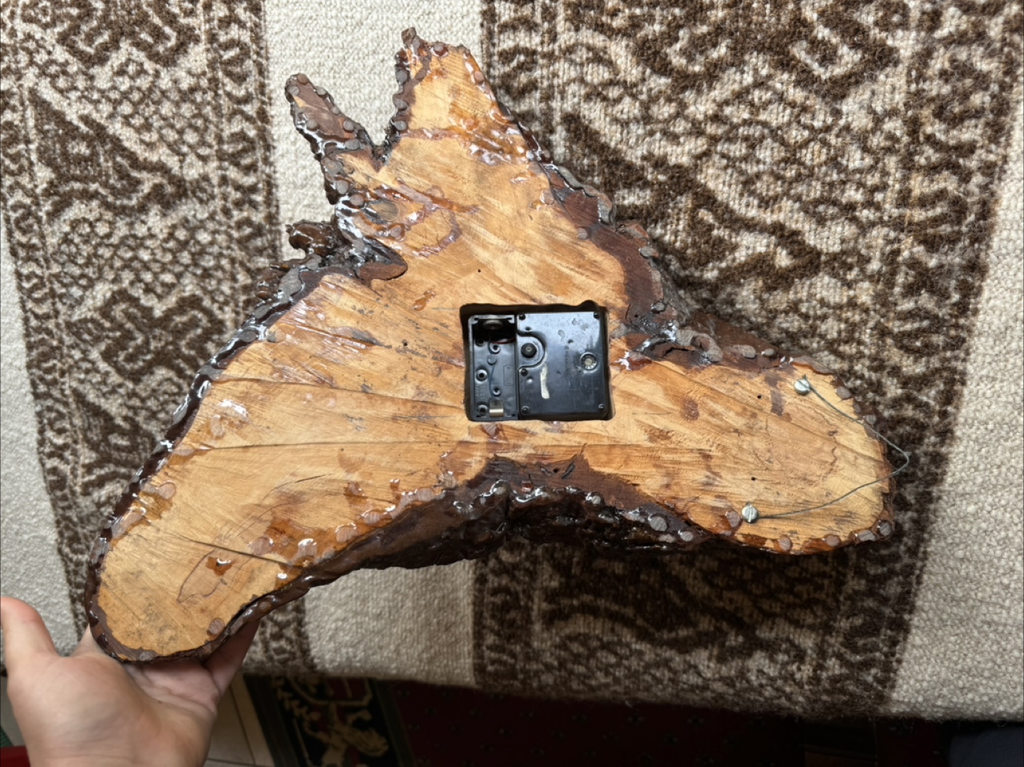 Unique Wooden Wall Clock - photo 2