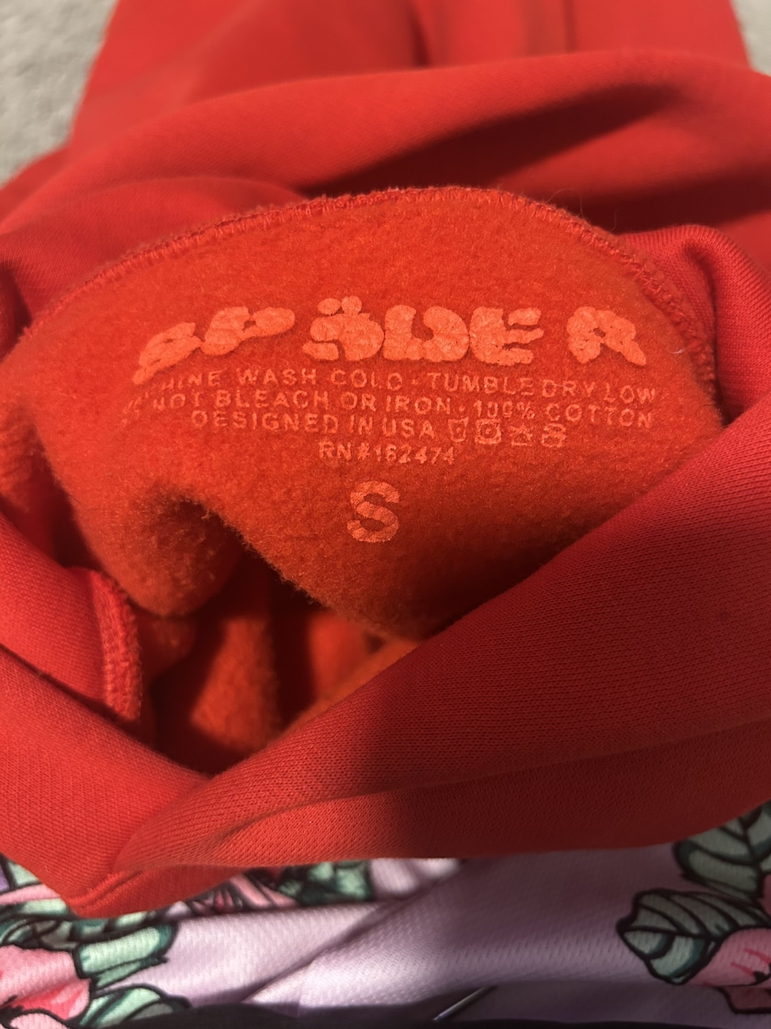 Red 555 Spider hoodie - photo 2
