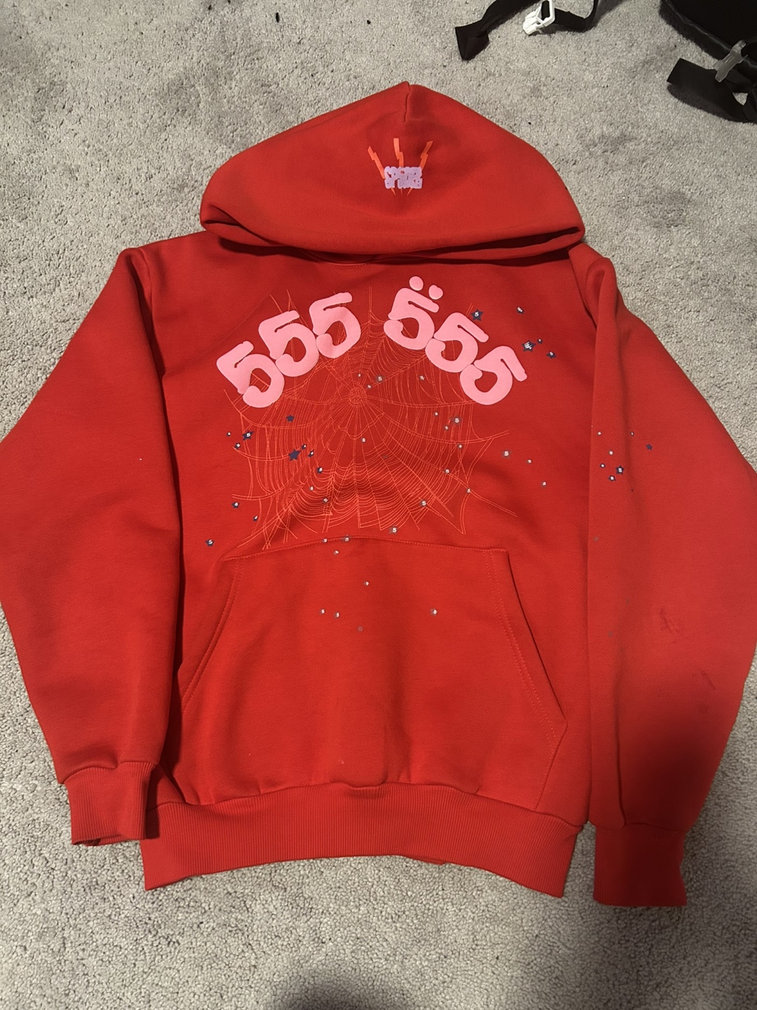 Red 555 Spider hoodie