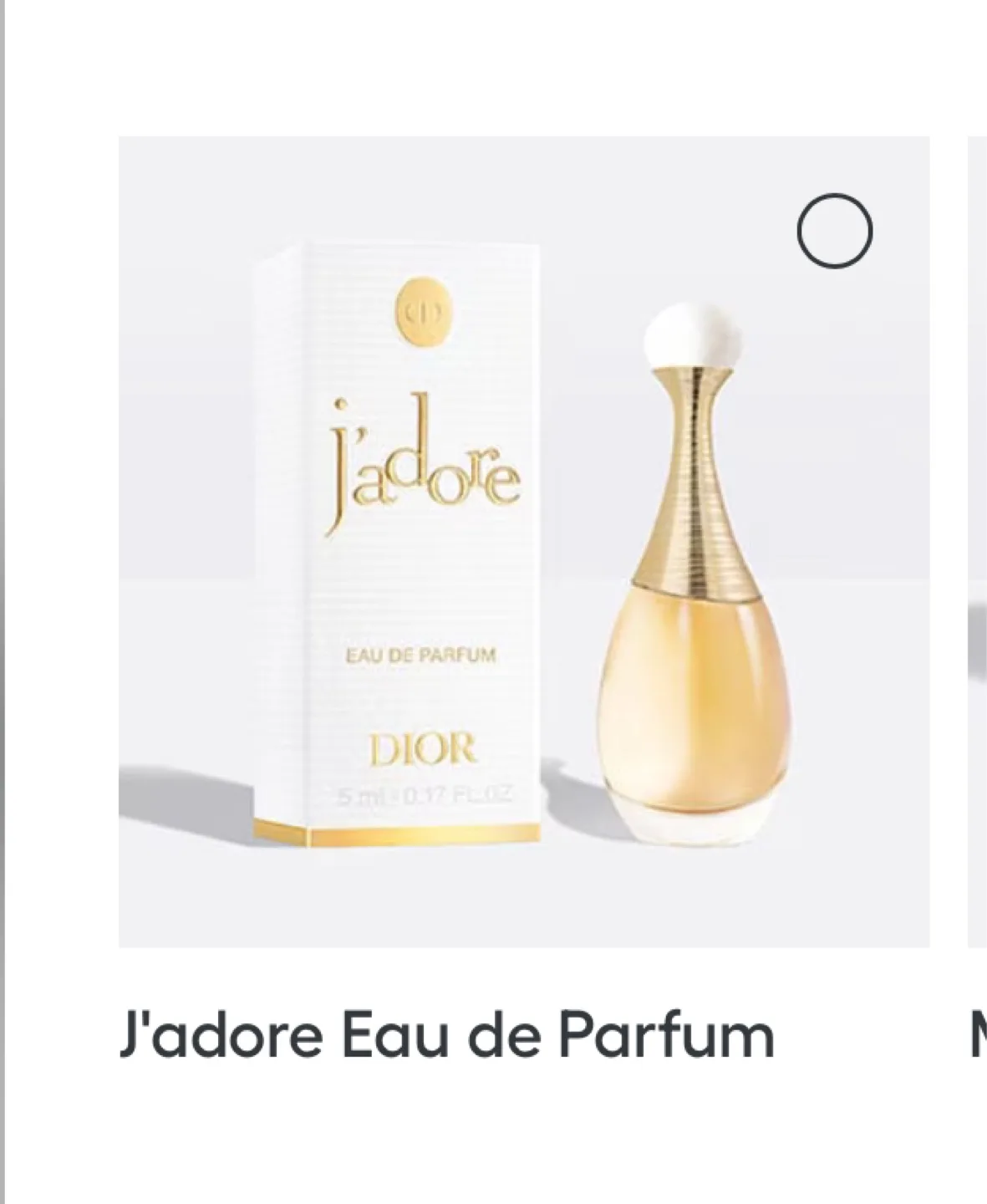 Dior J'adore Eau de Parfum 5ml thumbnail