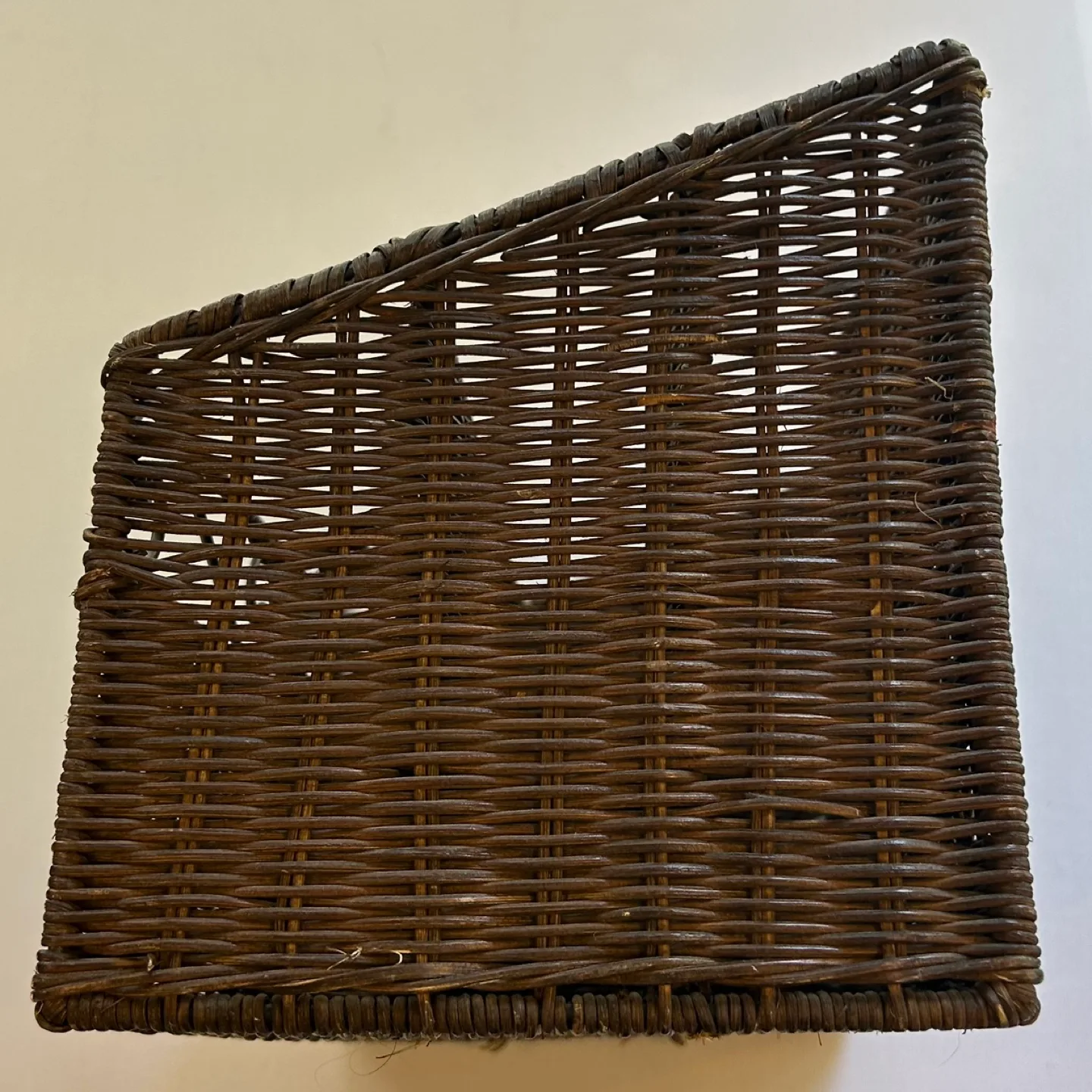 Vintage Pier 1 Imports Wicker Desk Organizer 4 Slot Basket image indicator(5)