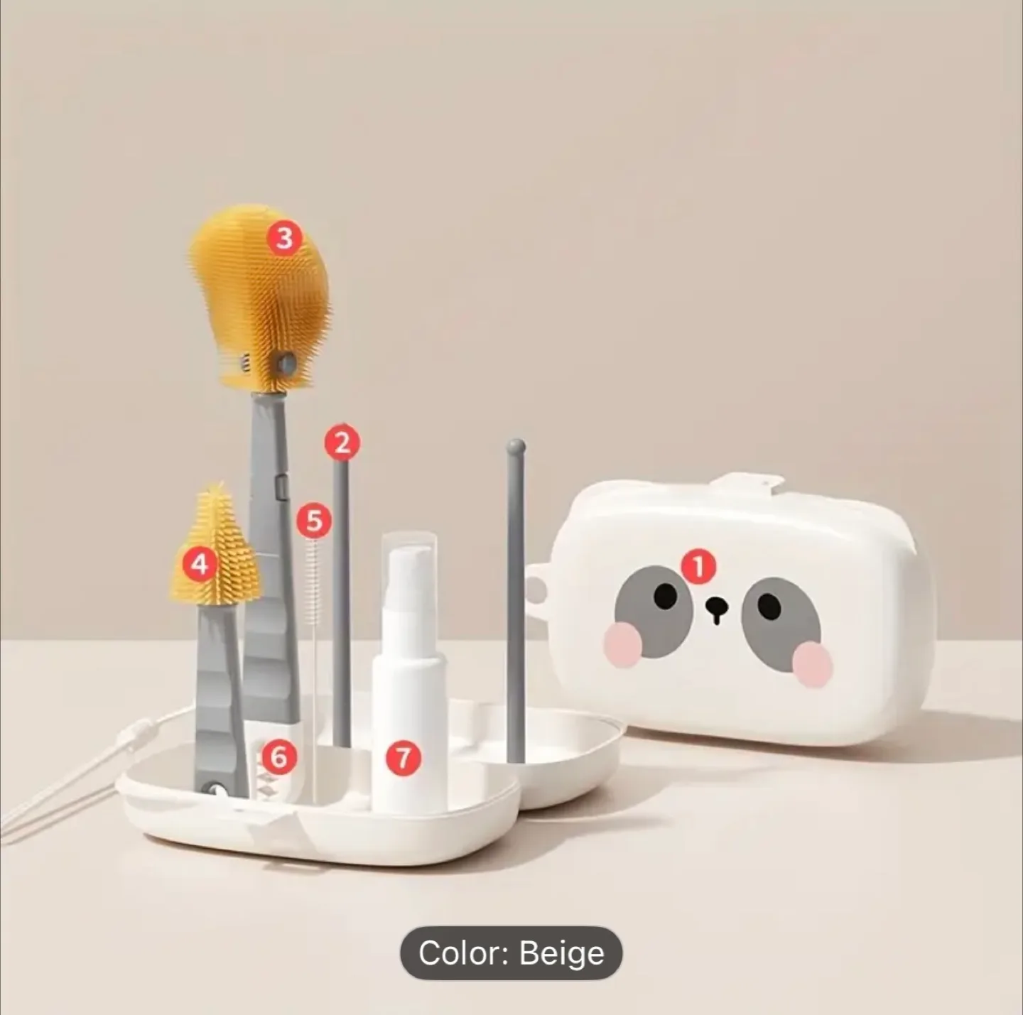 Cute Panda Bottle Cleaning Kit image indicator(4)