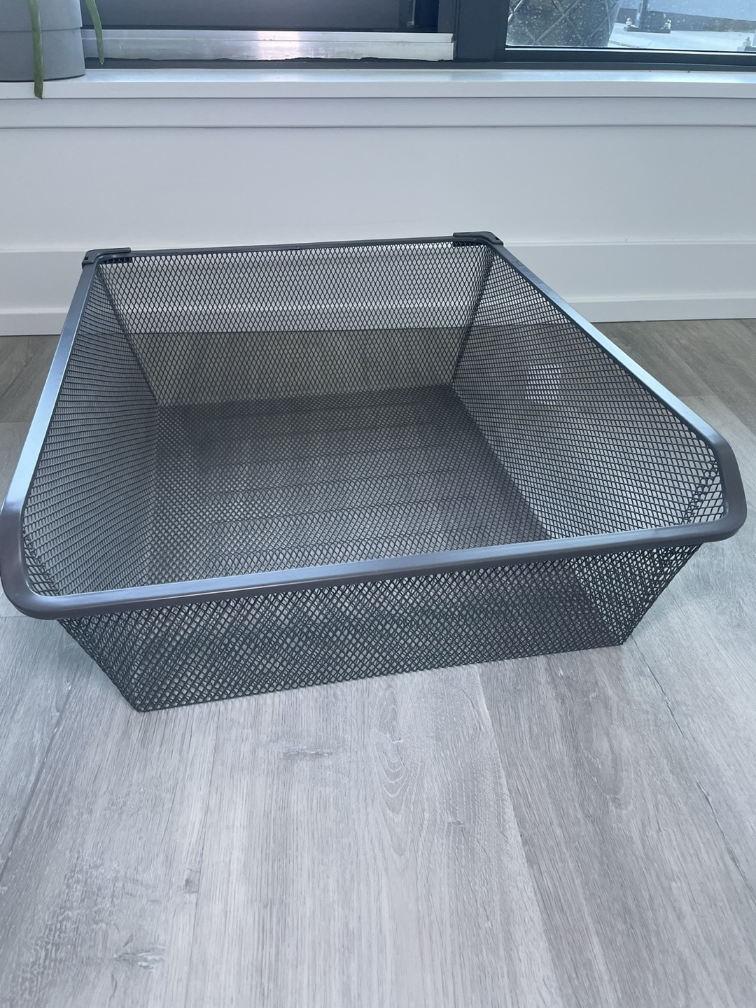 IKEA Set of Two Grey Metal Mesh Drawer Organizers - photo 2