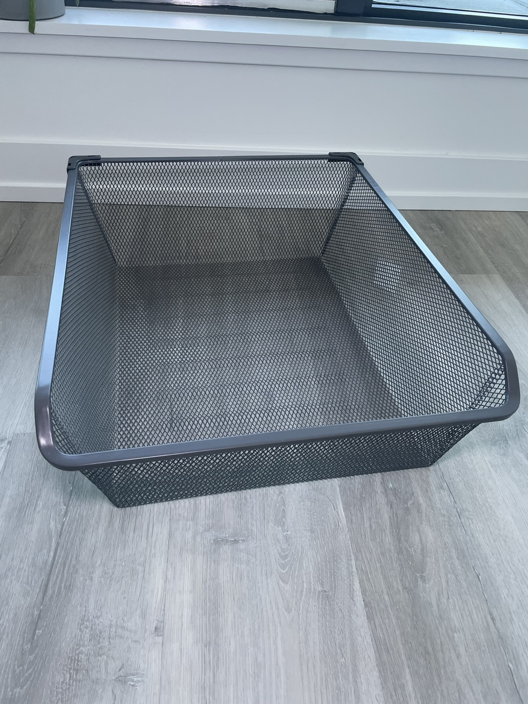 IKEA Set of Two Grey Metal Mesh Drawer Organizers - photo 3