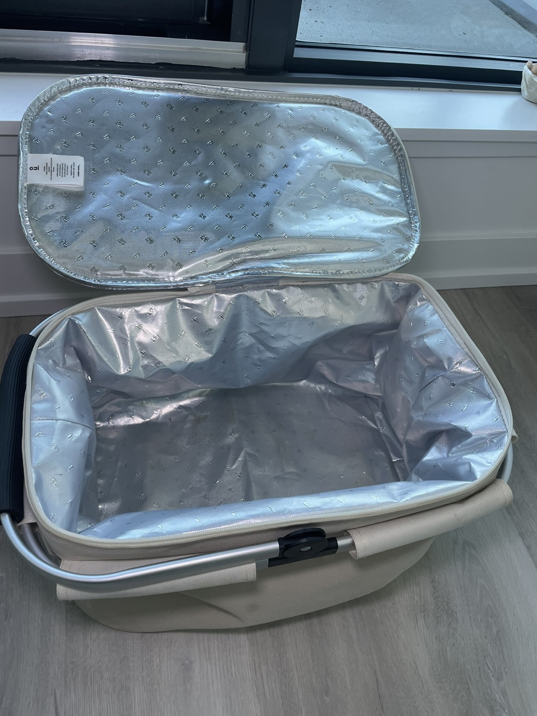 Beige Picnic Basket Cooler - photo 3