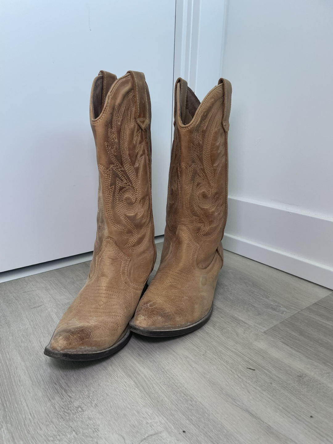 Brown Leather Cowboy Boots - photo 2