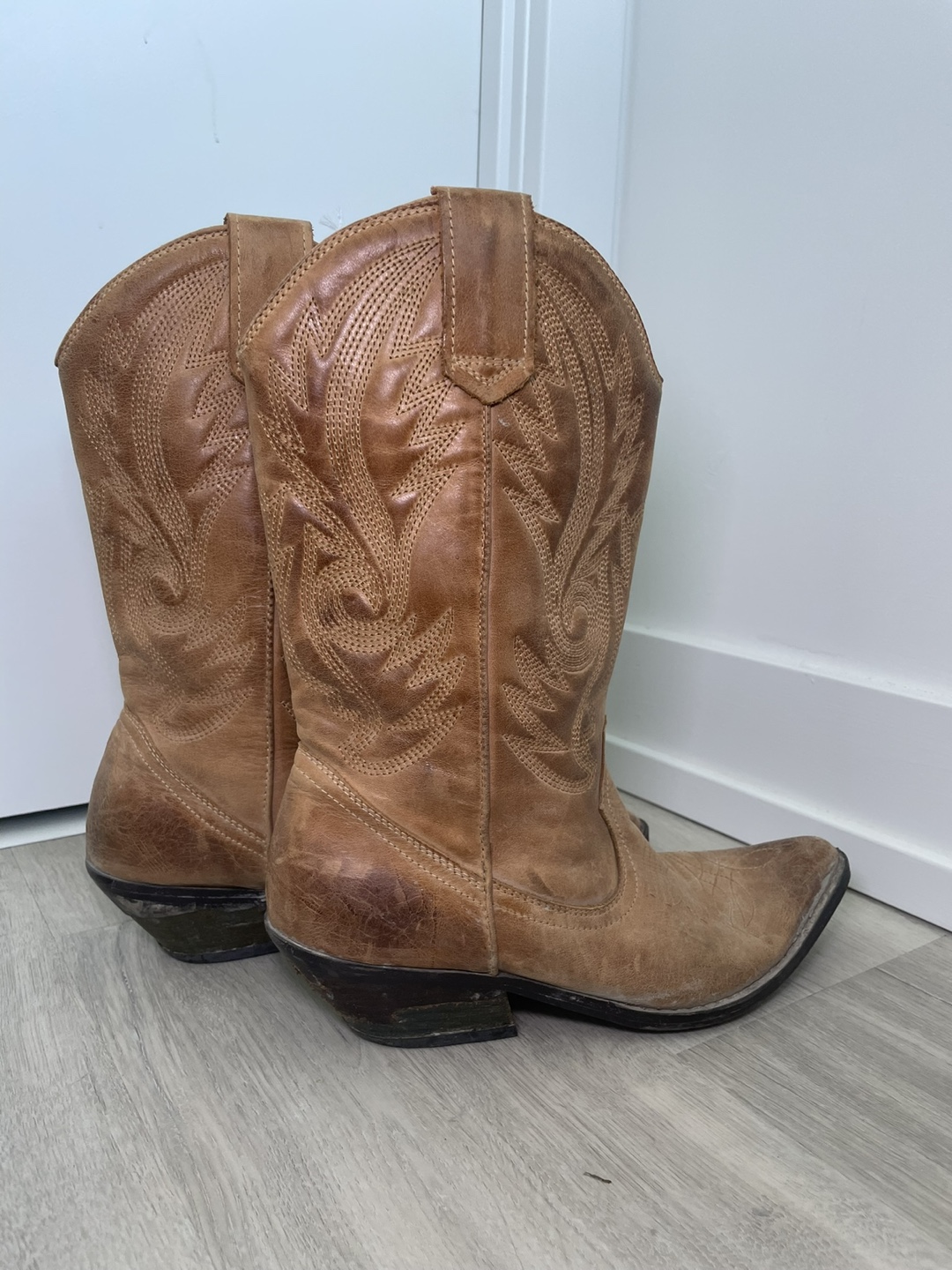 Brown Leather Cowboy Boots - photo 3