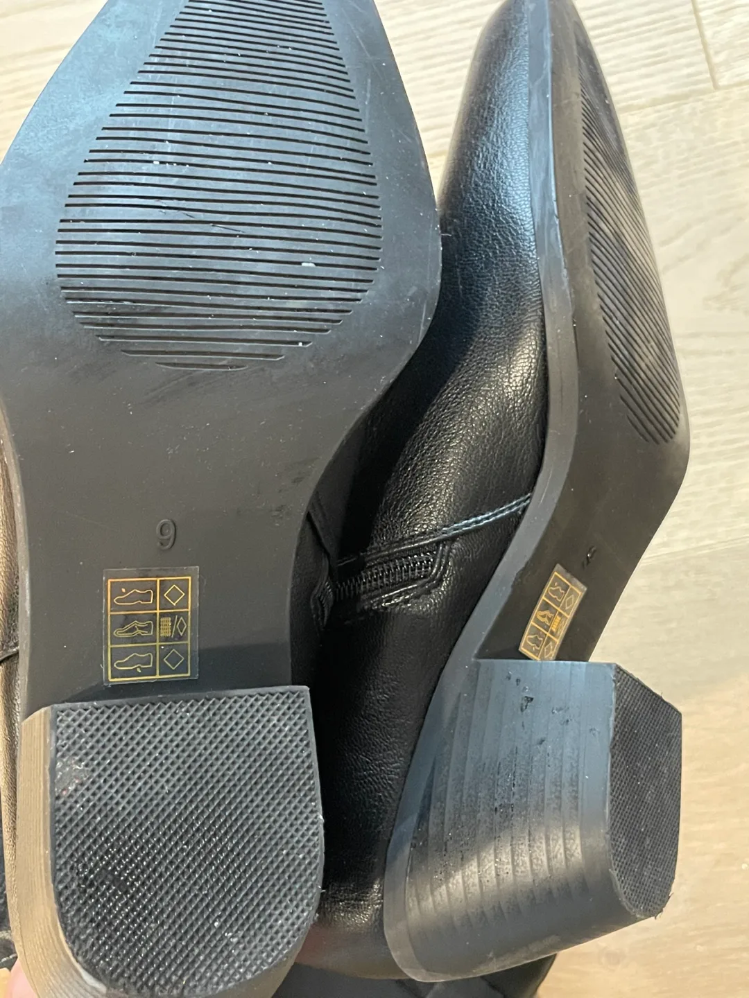 Women’s Long Length Cowboy Boots. Black. Size 9. New! image indicator(4)