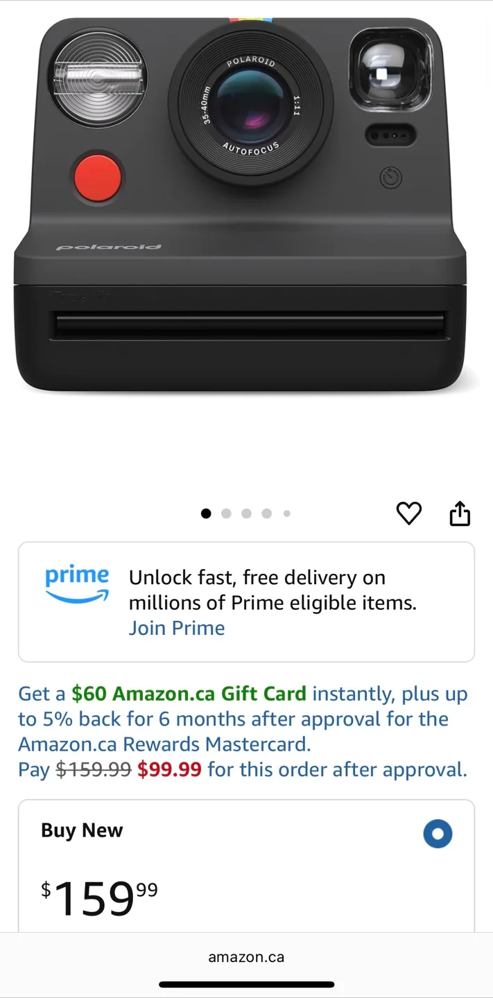 Polaroid Now i-Type Camera 2nd Generation - Black. Sealed. image indicator(5)