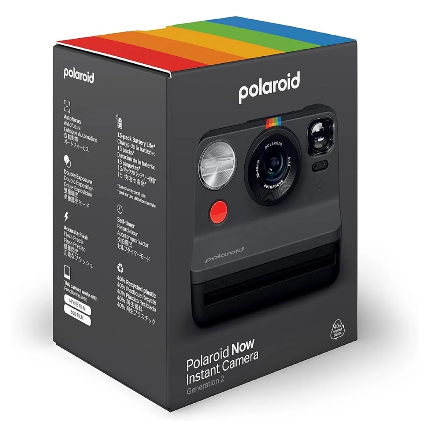 Polaroid Now i-Type Camera 2nd Generation - Black. Sealed. image indicator(8)
