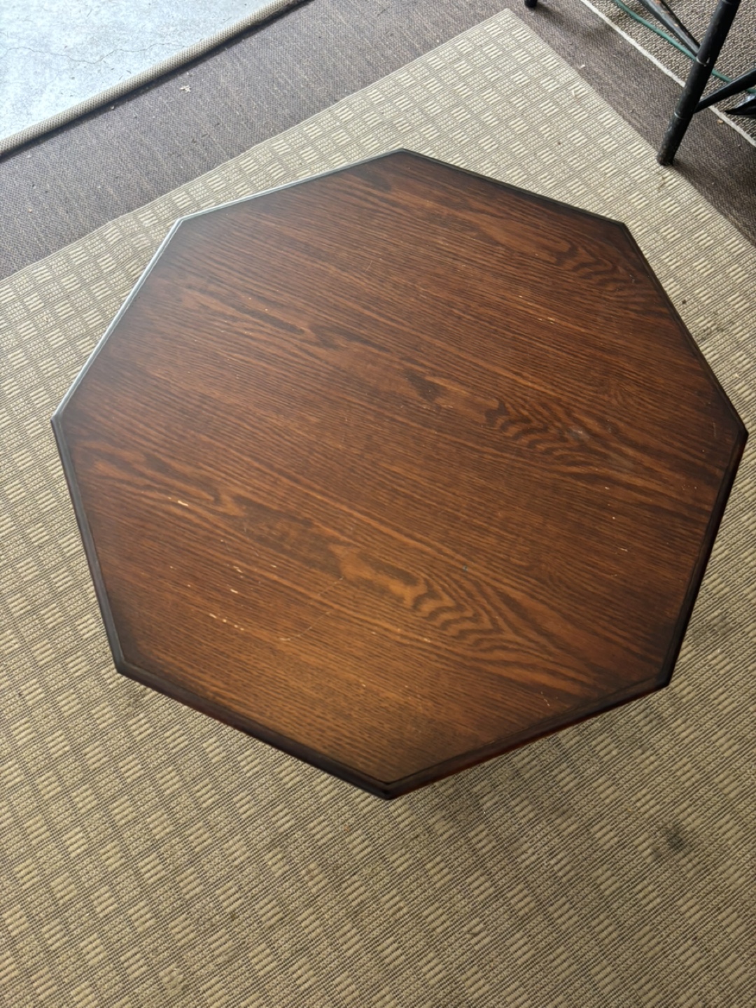 Octagon Wood Accent Table - photo 3