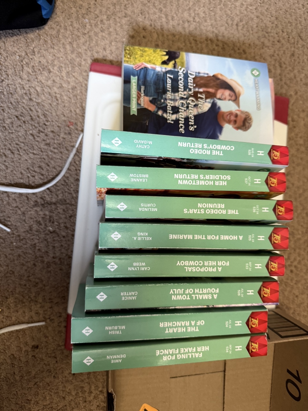 Large Print-Harlequin Romance Novels